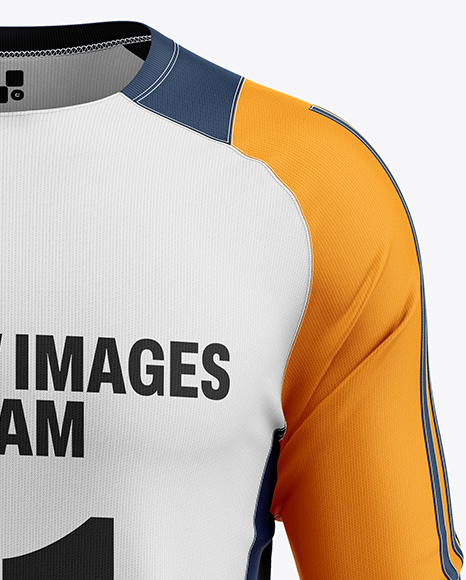 Training Long Sleeve Jersey Mockup - Front View