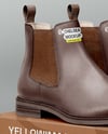 Pair of Chelsea Boots with Shoe Box Mockup
