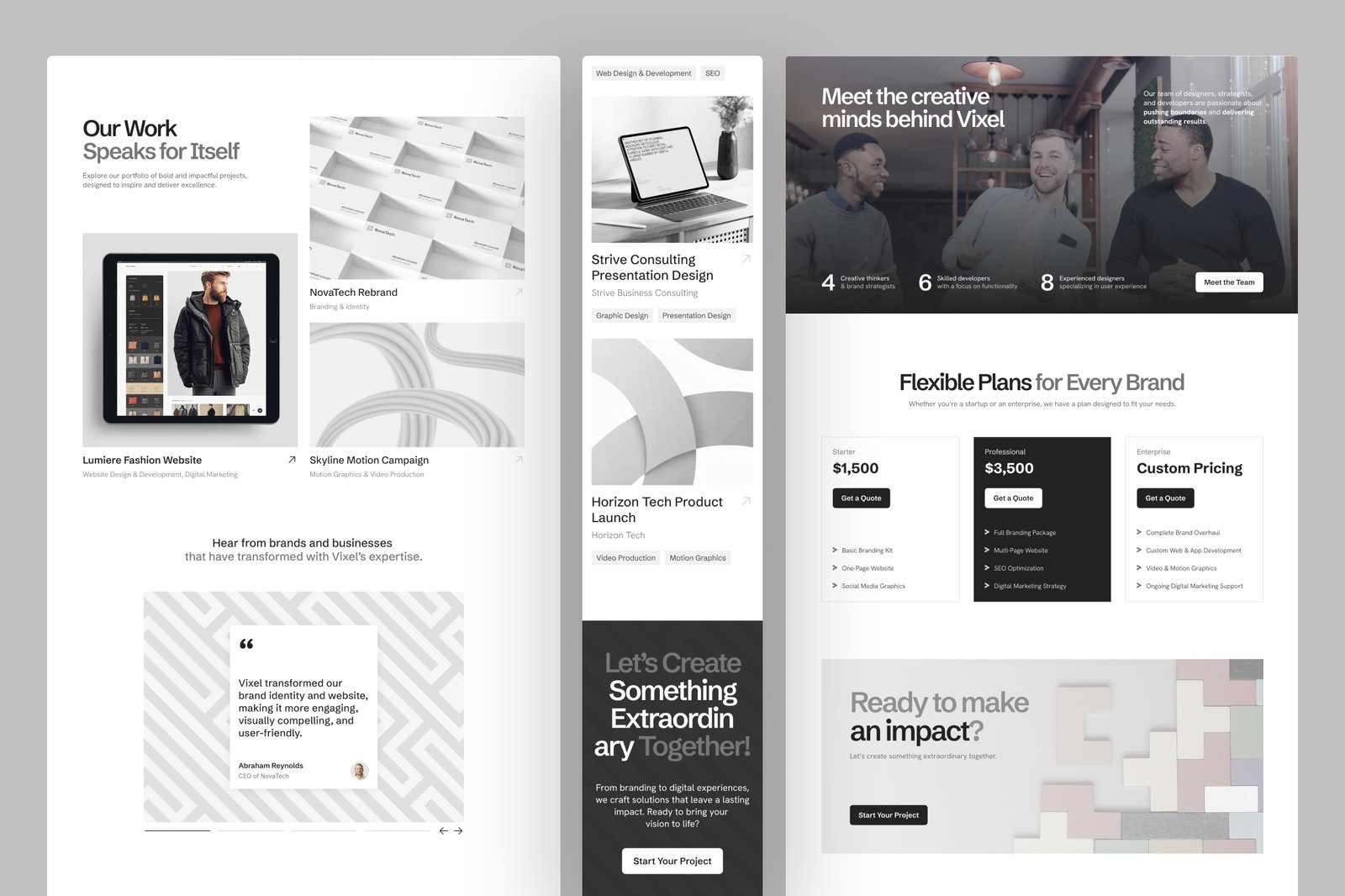 Vixel - Creative Agency Website
