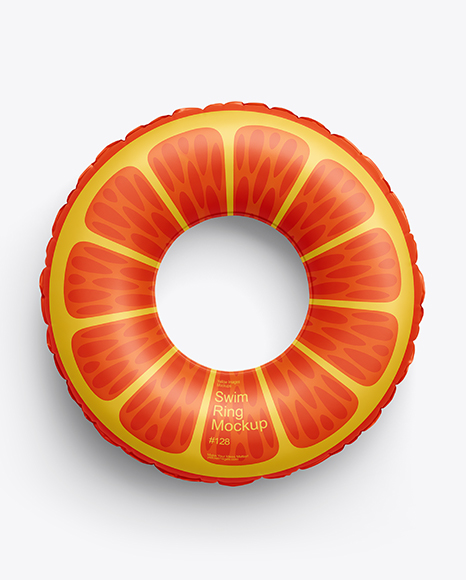Matte Swim Ring Mockup - Top View