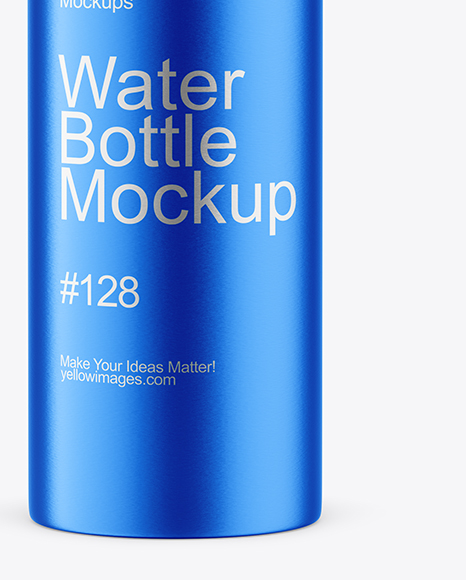 Aluminum Water Bottle Mockup