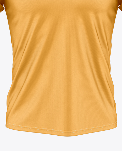 Round Collar Rugby Jersey Mockup - Front View