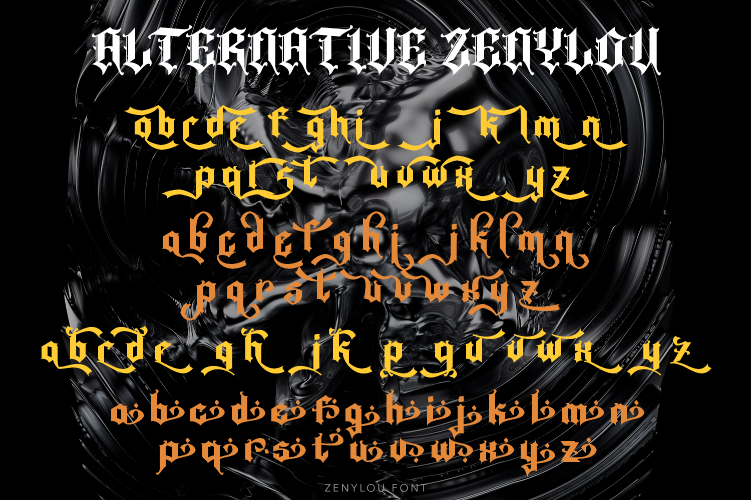 Zenylou Blackletter ``````Font
