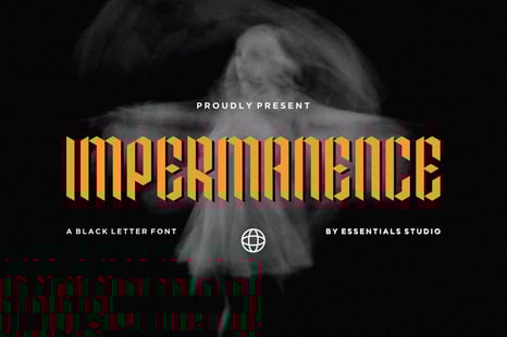 Impermanence - Black Letter Font - Death metal font