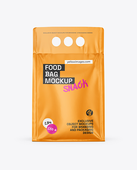 Matte Food Bag Mockup