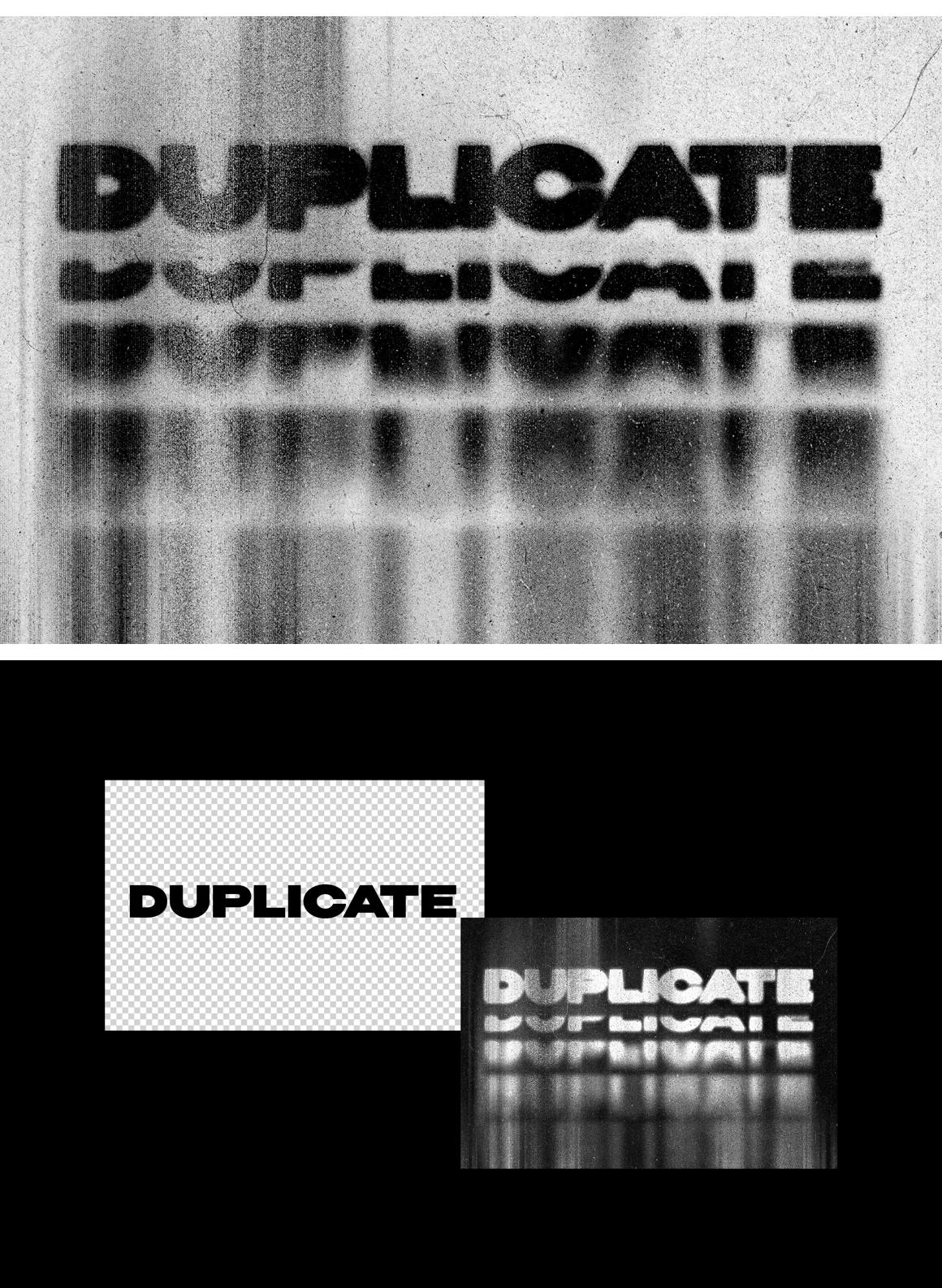 Grunge Duplication Text Effect