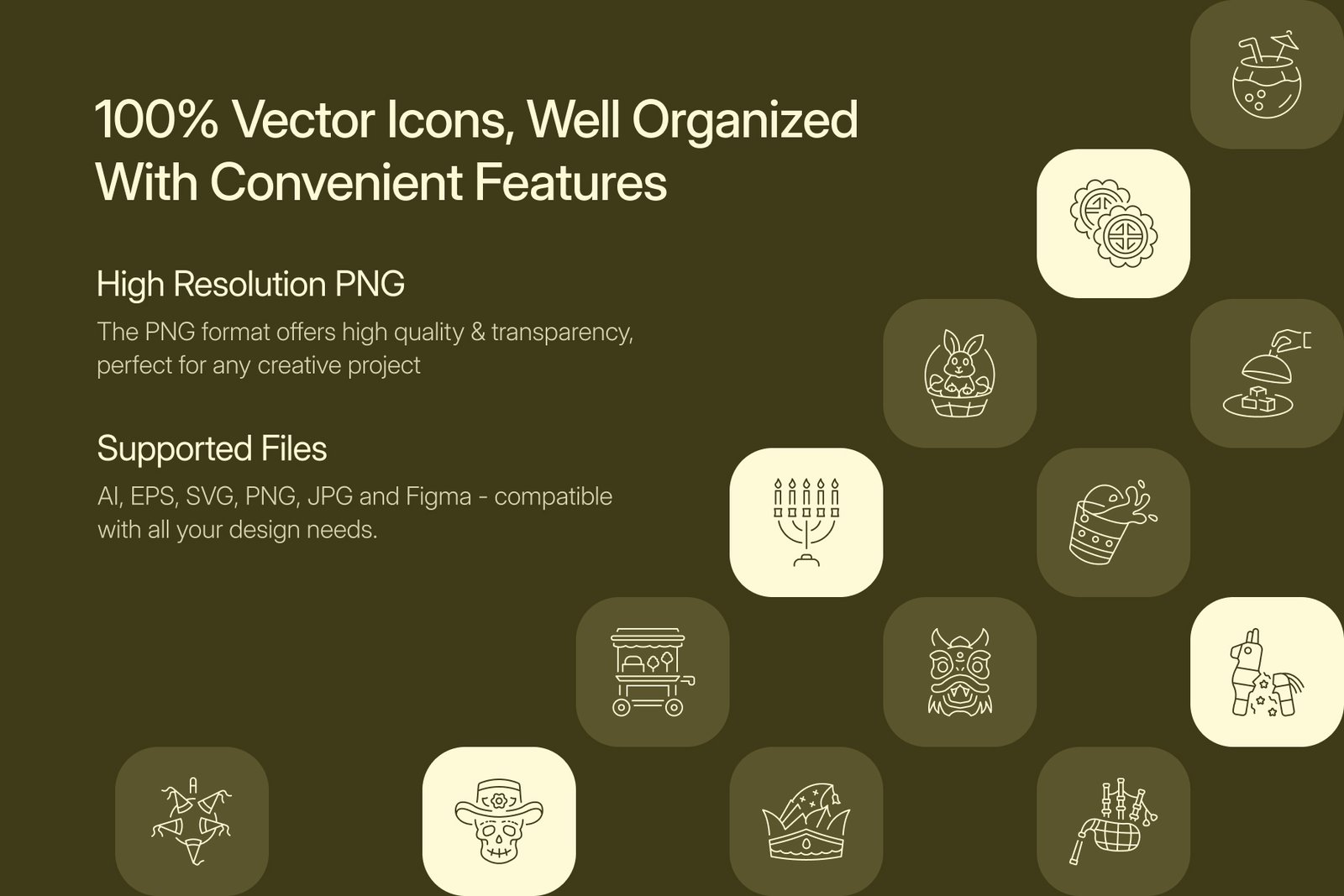 Festival Icon Art Set