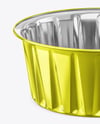 Aluminium Foil Cup with Glossy Plastic Cap Mockup