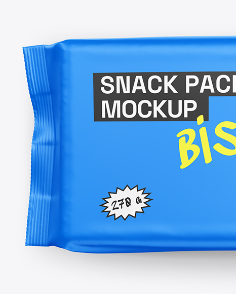 Matte Snack Pack Mockup - Top View
