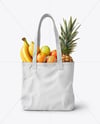 Shopper Bag with Fruits Mockup