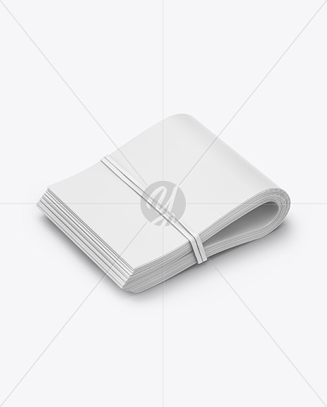 Money Bended Stack Mockup