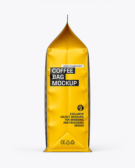 Matte Coffee Bag Mockup