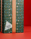 X-mas Present Box with Big Gold Bow Mockup