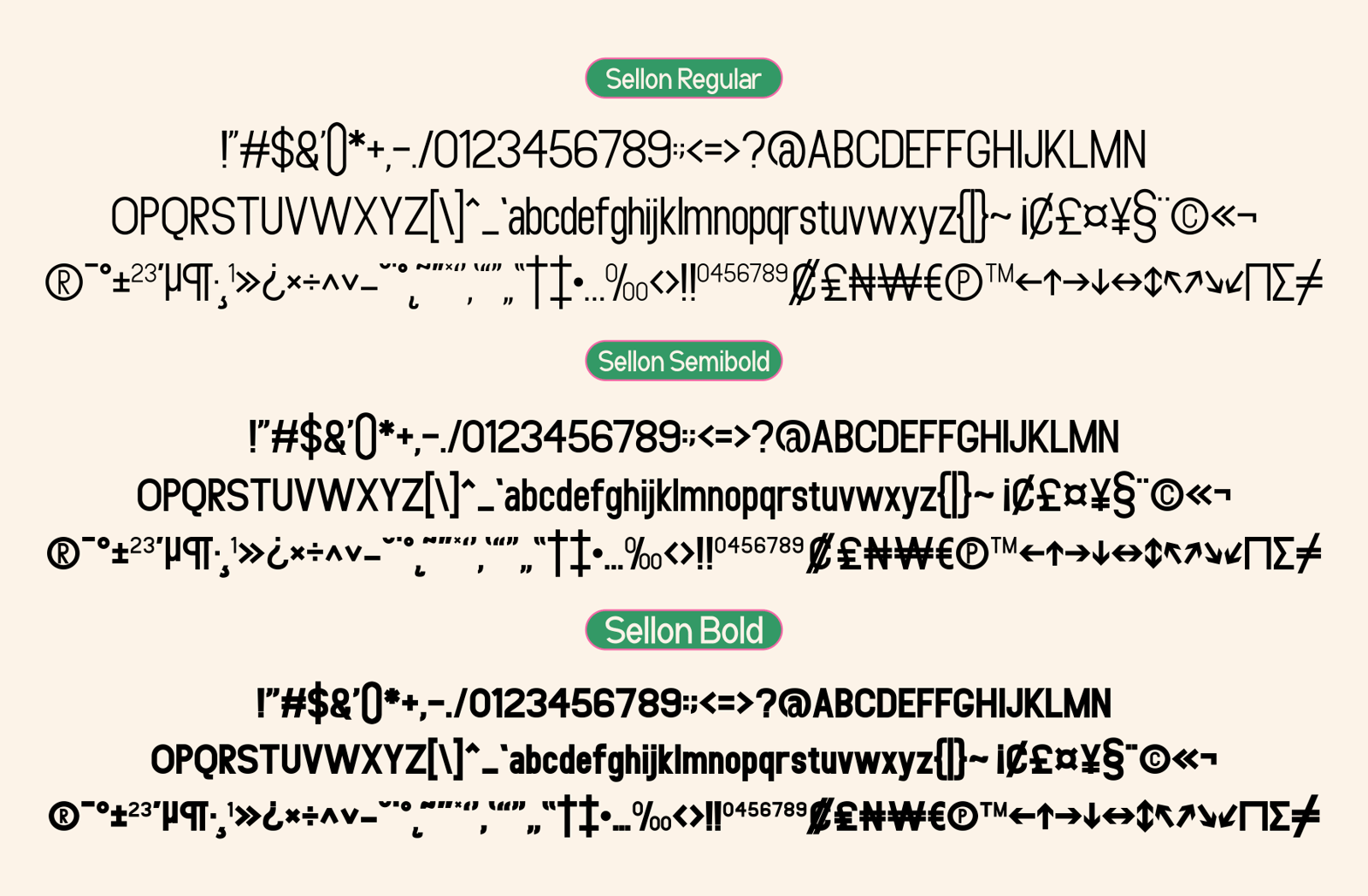 Sellon - Contemporary Sans Serif