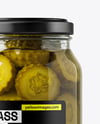 Jar with Bread & Butter Pickles Mockup