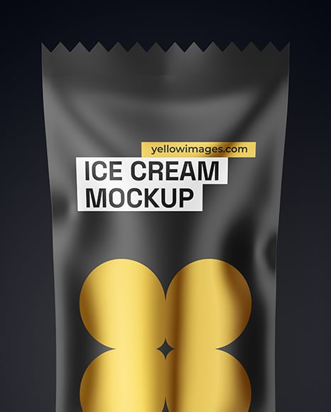 Matte Ice Cream Package Mockup