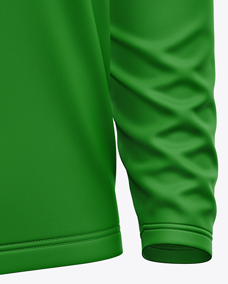Men's Long Sleeve Polo Shirt Mockup