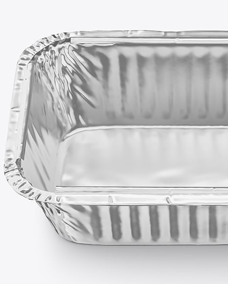 Aluminium Foil Tray Container in Paper Sleeve Mockup