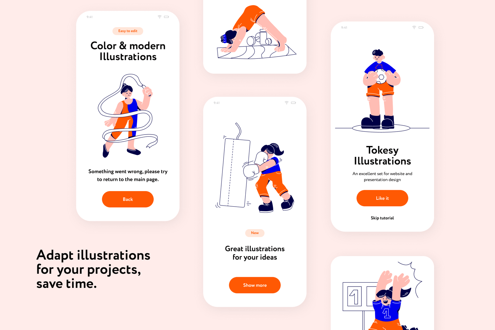 Lopsy Sport &amp; Fitness Illustrations