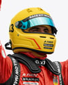 Man Wearing Racing Kit Mockup