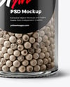Spice Jar with Whole White Pepper Mockup
