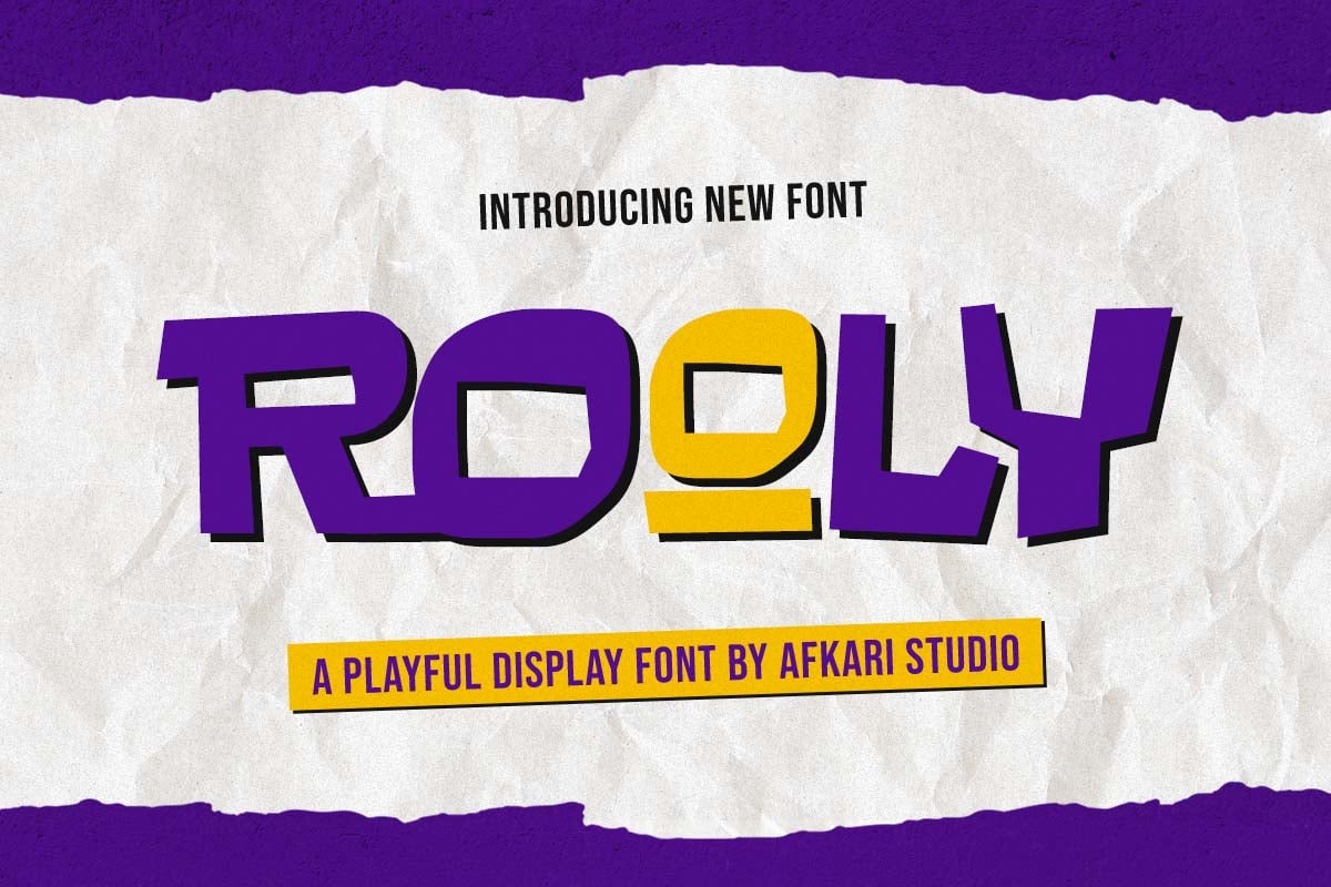 Rooly - A Playful Display Font