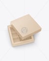 Kraft Paper Sweets Box Mockup