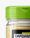 Plastic Jar with Ground Cardamom Mockup