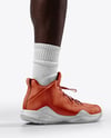 Black Man Wearing Full Basketball Kit Mockup
