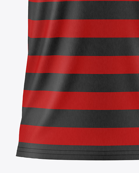 Men's Raglan Polo Shirt Mockup - Front View