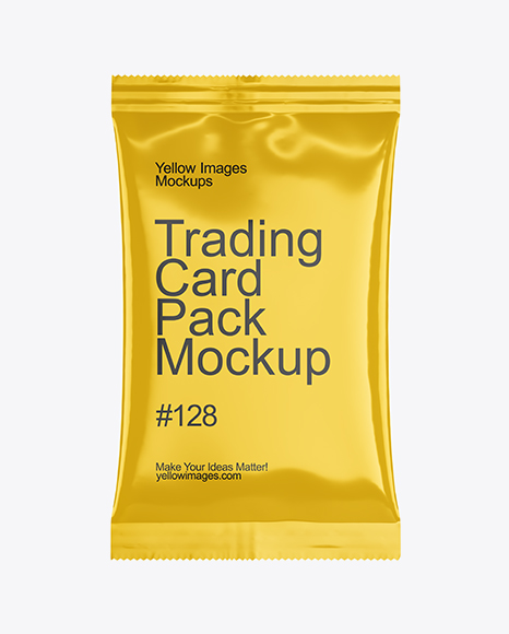 Glossy Trading Card Pack Mockup