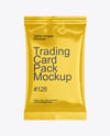 Glossy Trading Card Pack Mockup