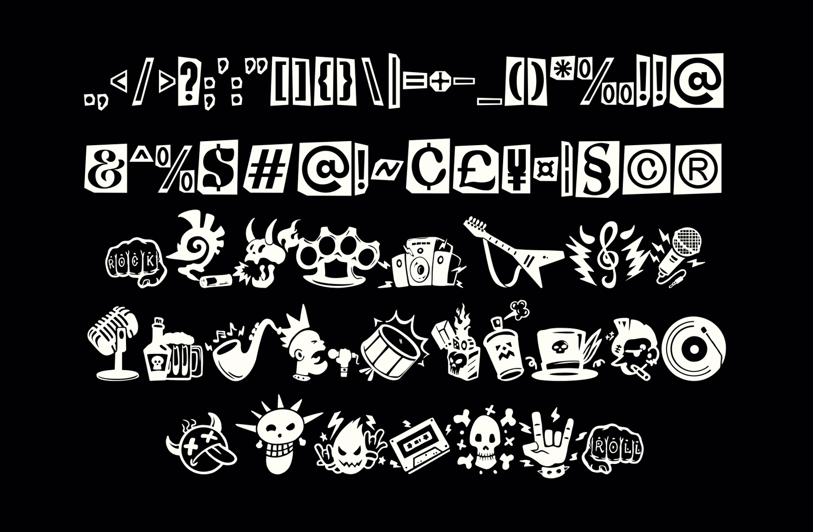 Punk Of Sad Font