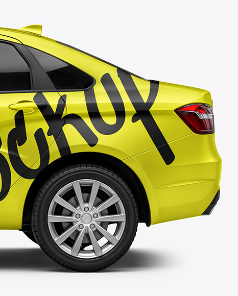 Sedan Mockup - Side View