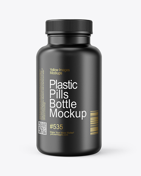 Plastic Pill Bottle Mockup