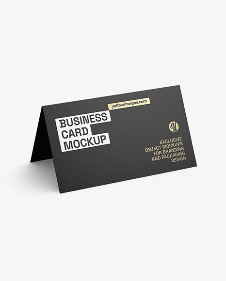 Paper Business Card Mockup