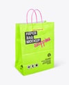 Kraft Paper Bag with Handles Mockup