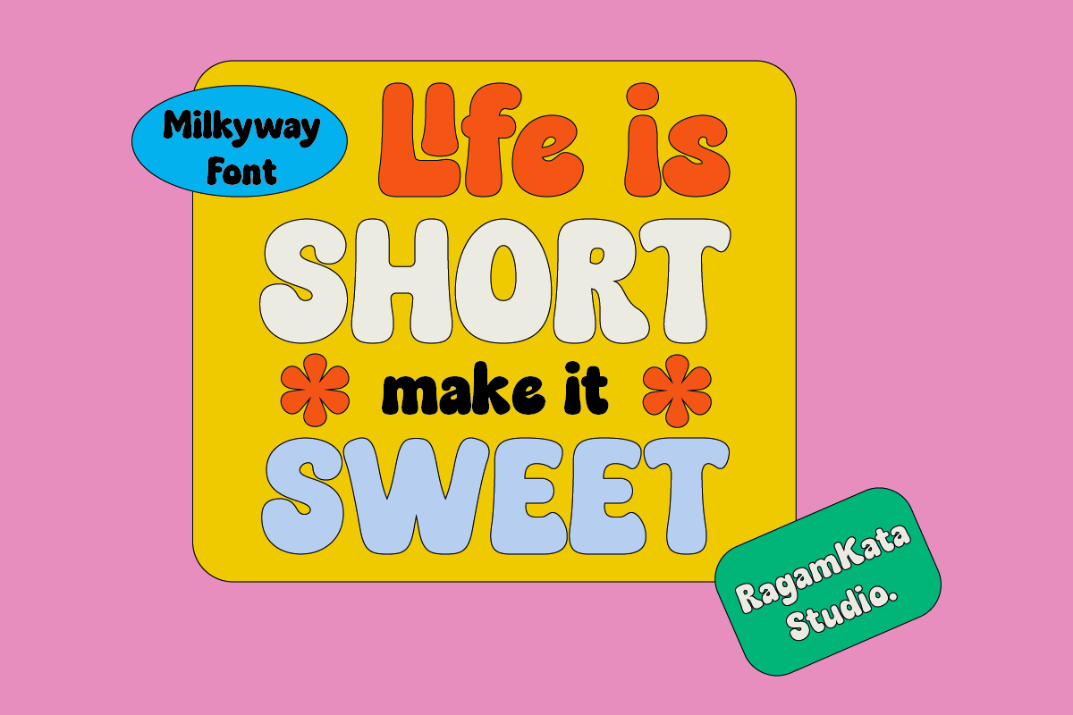 Milkyway - Bubbly Bold Font