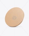 Kraft Beverage Coaster Mockup