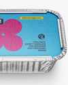 Aluminium Foil Tray Container in Paper Sleeve Mockup