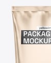 Matte Metallic Package Mockup