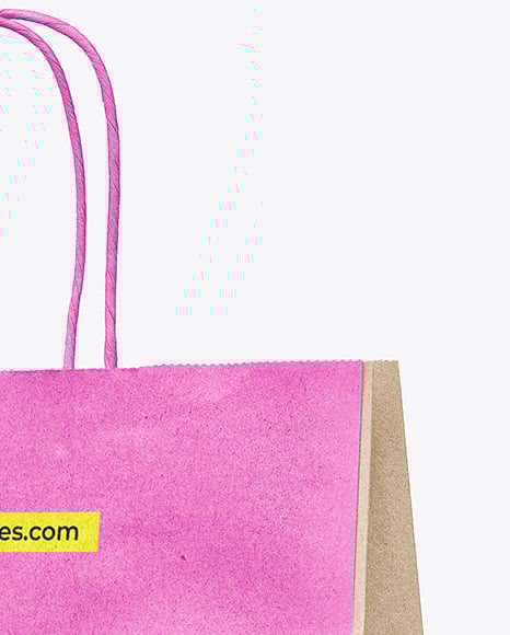 Kraft Paper Bag with Handles Mockup