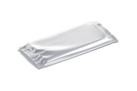 Foil Chocolate Bar - wide food snack wrapper 3D Model on Yellow Images ...