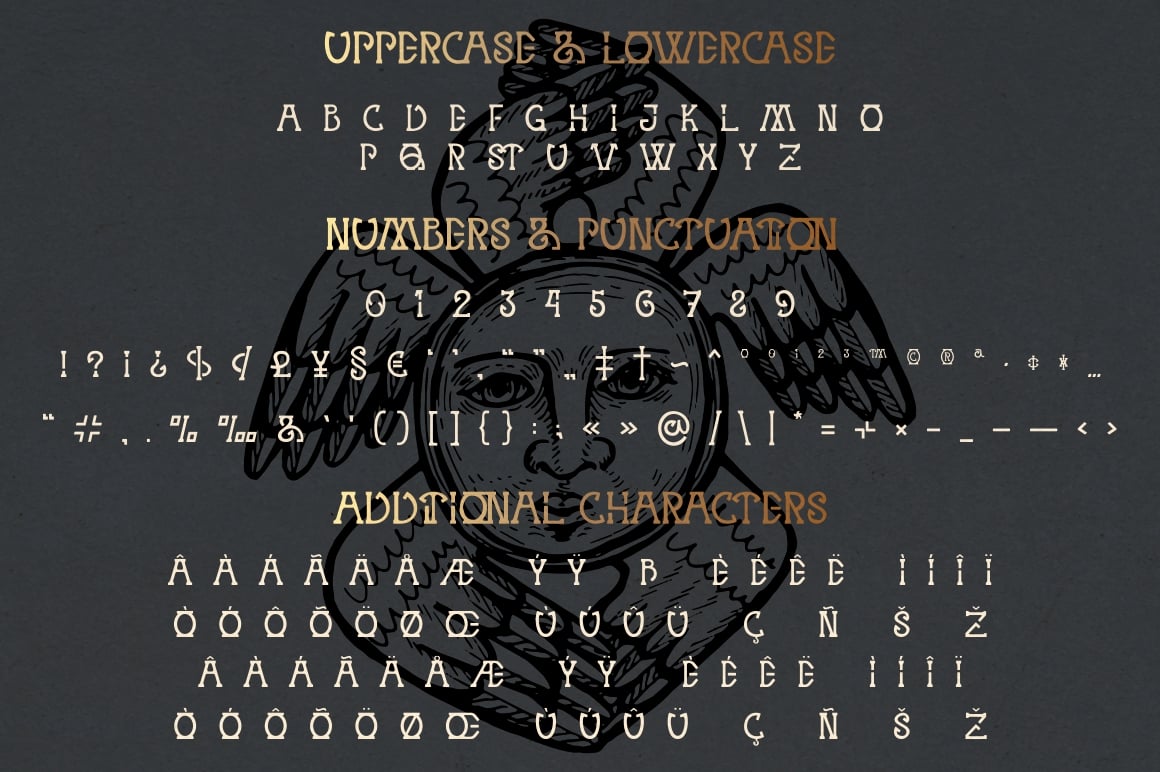 MYSTIQ mysterious display font