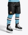 Ice Hockey Player with Stanley Cup Mockup