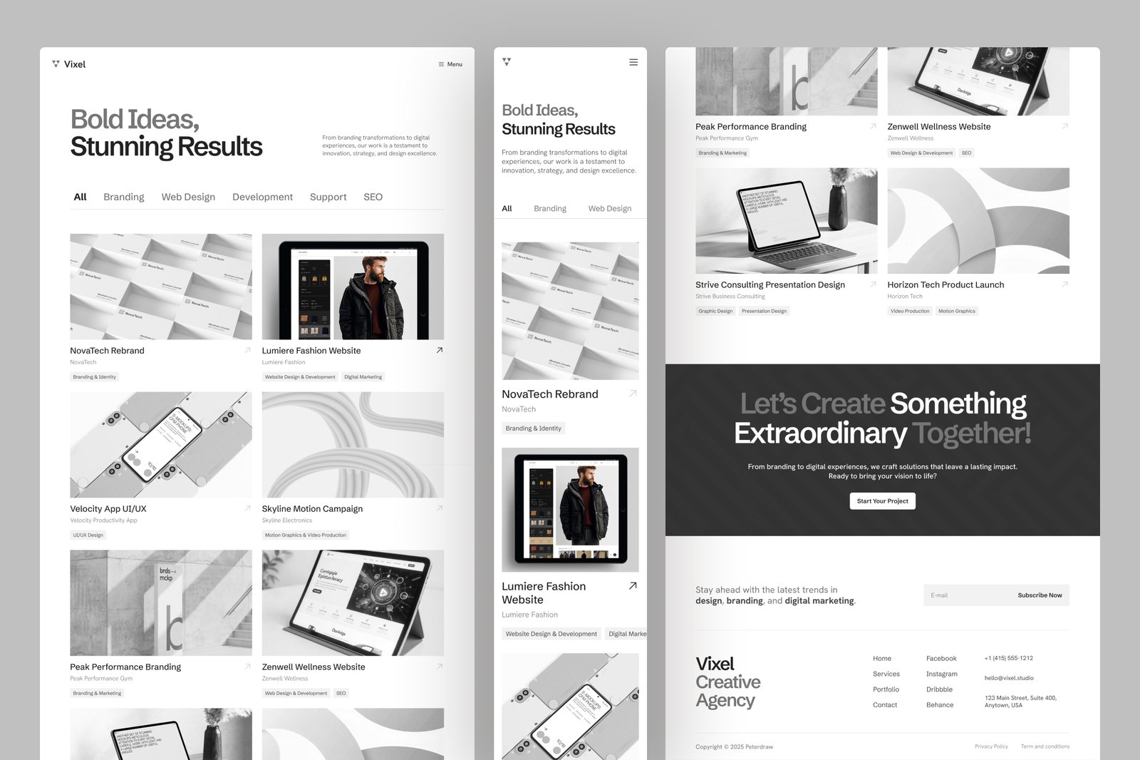 Vixel - Creative Agency Website