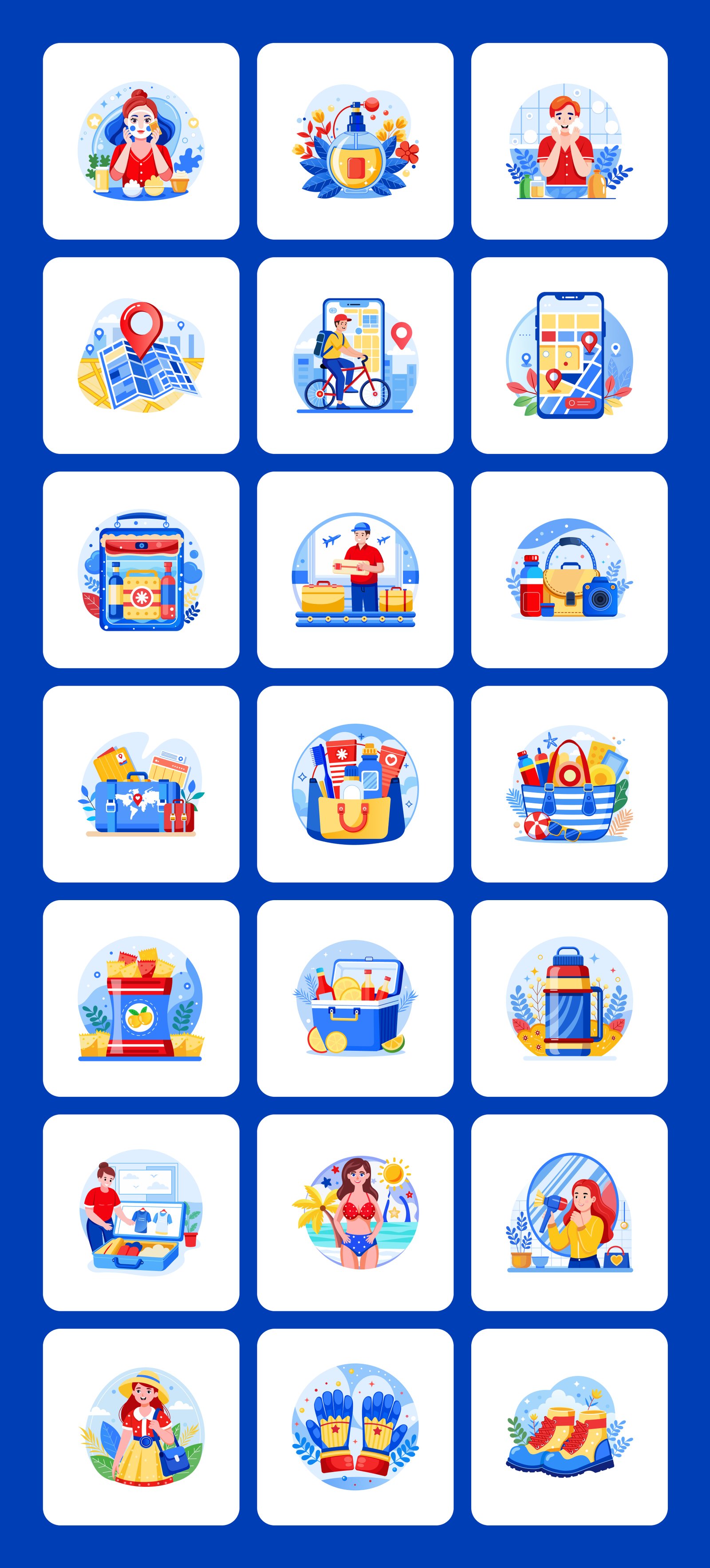 150 Travel Illustrations