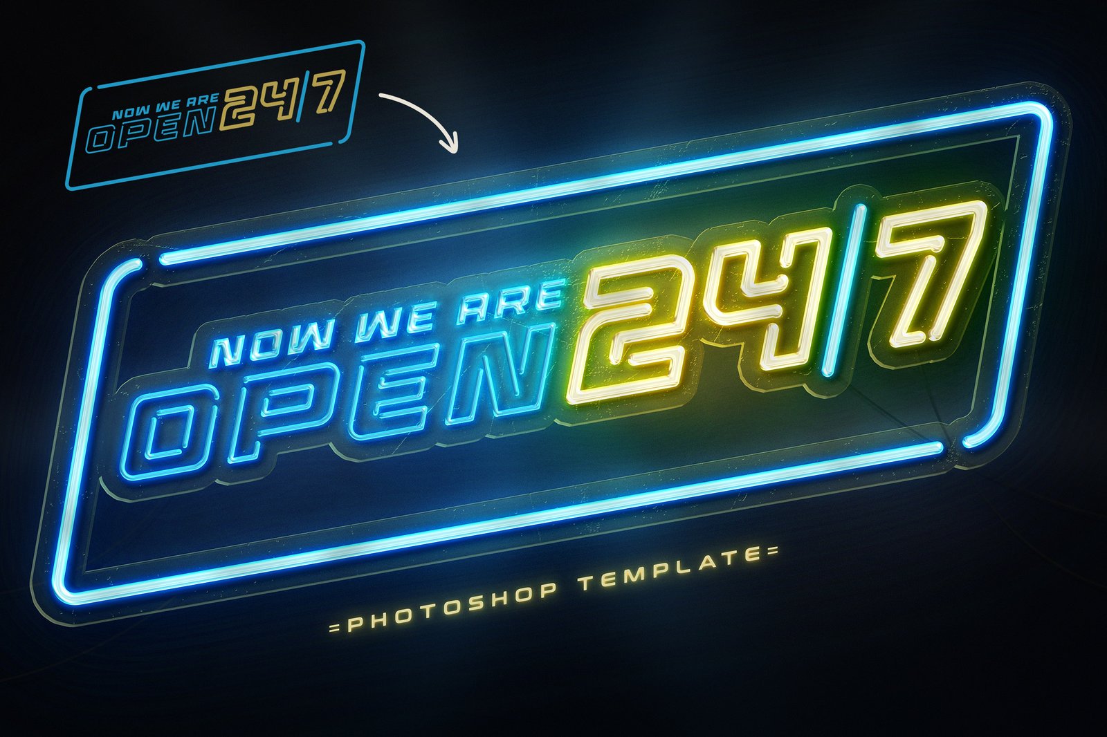 Neon Sign Text Effects