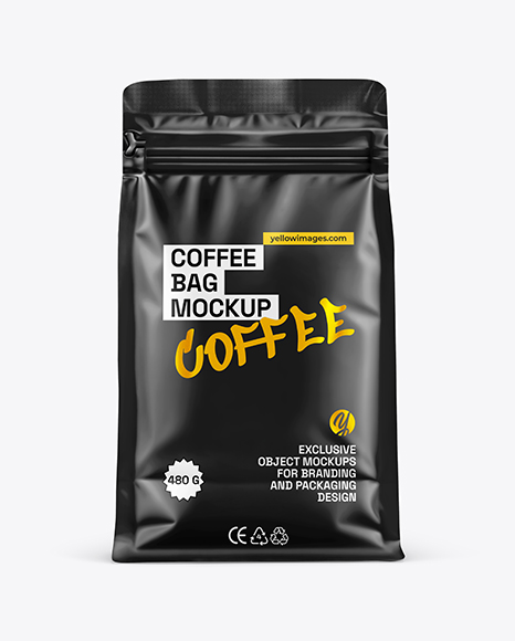 Matte Coffee Bag Mockup