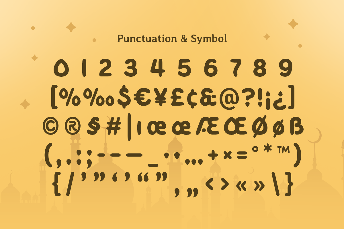 Yeah Ramadan - Arabic Font